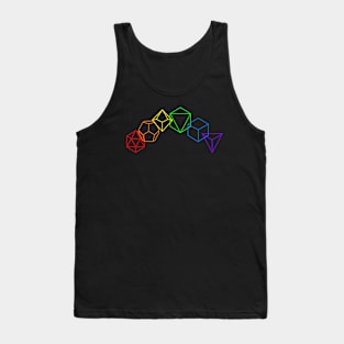 Rainbow Dice Graphic T-Shirt Tank Top